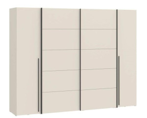 Kleiderschrank 270 cm breit Sandfarbig