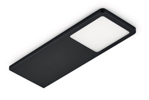 Unterbauleuchte LED 1 Stück ohne Schalter umschaltbar Schwarz