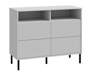 Kommode inkl. 4 schubladen Secret Grau