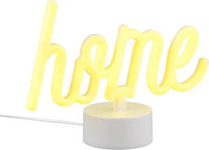 CASA LED-Tischleuchte ca. 24x17x9 cm 1W inkl. USB-Kabel und Adapter Weiss / LED Gelb | 1