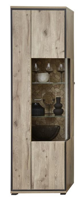 Vitrine 2-trg 60cm RUBEN von Wohn-Concept Viking Oak Nature | 1