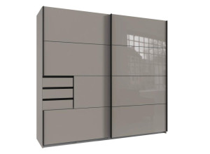 Schwebetürenschrank 2-trg. ca.225x210x64 cm Saharagrau
