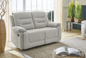 Recliner 2-Sitzer SYLT inkl. Liegefunktion Chenille Grau | 1