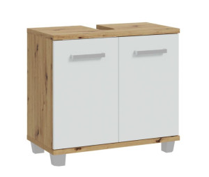 Waschbeckenunterschrank 2-trg VERIS von Forte Weiß / Artisan Oak | 1