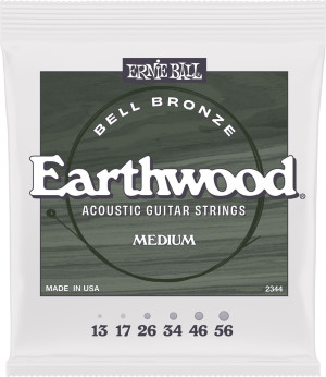 Ernie Ball 2344 Earthwood Bell Bronze Medium 13-56