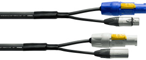 Cordial Cable DMX XLR 5 Points + Powercon 3 M