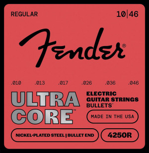 Fender Ultracore Nickel Plated Steel, Bullet End, 4250R 10-46, (6)
