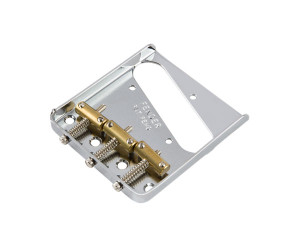 Fender 3-saddle American Vintage Tele Bridge Assembly With Brass Saddles (chrome)
