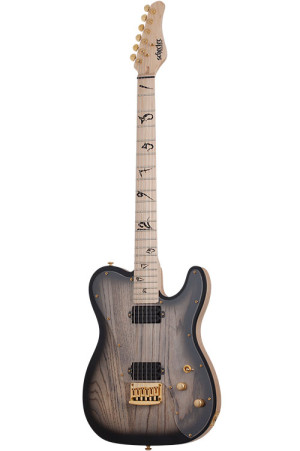 Schecter Meegs Pt Ex Charcoal Burst