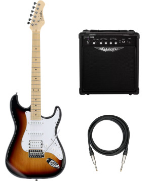 Woodbrass Pack ST100 Sunburst + Ampli KT-15
