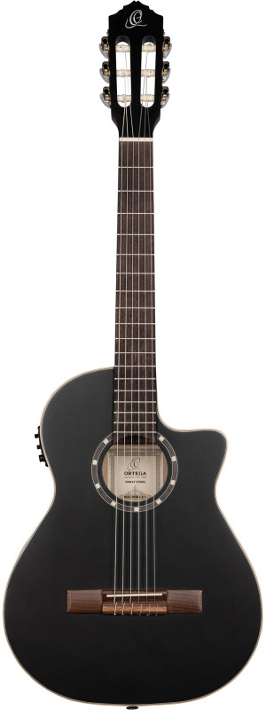 Ortega R125 3/4 Epicea EQ Noir