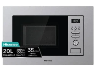 Micro-ondas Encastre HISENSE BIM320G41X (20 L - Com Grill - Inox)