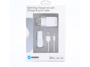 KIT Carga Lightning GOODIS GKL4766WH Branco (Outlet Caixa Aberta)