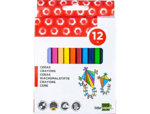 Liderpapel Lápis de Cera Coloridos 12