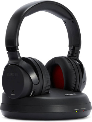 Auscultadores Wireless AIWA Whf-880 (Over Ear - Preto)
