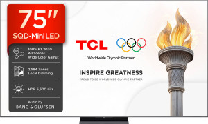 TV TCL 75C8L (SQD-MINILED - 75'' - 191 cm - 4K Ultra HD - Smart TV)