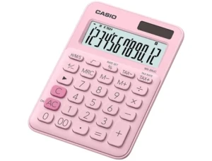 Calculadora Básica CASIO MS20UCPK Rosa (Outlet Grade A - 12 dígitos)