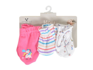 Cangaroo Luvas De Bebé Kay Rosa 3 Peças