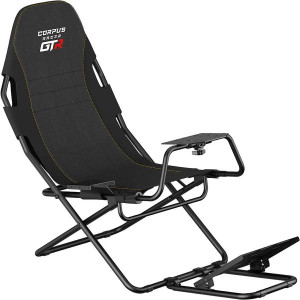 Cadeira Gaming INDECA Racer GTR Cockpit (Peso máximo suportado: 120 kg - Preto)
