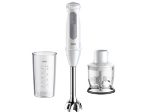 Varinha Mágica + Acessórios BRAUN MultiQuick 5 MQ50201MWH (1000 W - Branco e Cinzento)