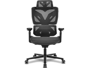 Cadeira Gaming ALPHA GAMER Wave (Até 130 Kg - Elevador a Gás Classe 4 - Preto)