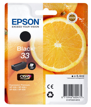Tinteiro EPSON 33 Preto (C13T33314020)