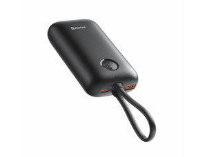 Powerbank SWISSTEN Voltbox 10000 mAh com Cabos Integrados USB-C e Lightning