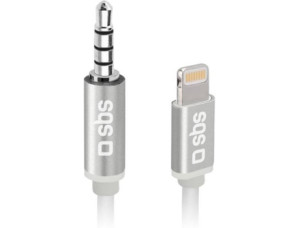 Adaptador SBS Lightning Jack 3.5mm Branco