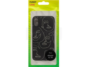 FUNNY CASES Capa iPhone X/XS SBS Black Faces