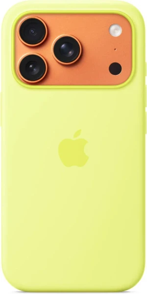 Capa APPLE iPhone 17 Pro Silicone com Magsafe (Amarelo Neon)