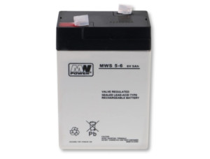 Milly Mally Bateria Agm 6 V 5 Ah 3-5 Lat 70 × 47 × 107 Mm 0,80 Kg Faston 187 Mws 5-6