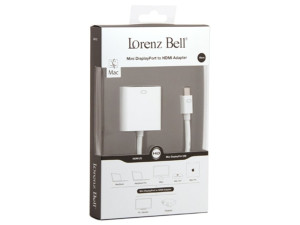 Adaptador LORENZ BELL LB312 (Outlet Caixa Aberta - MacBook - Mini DisplayPort - VGA - 15 cm)