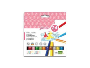 Liderpapel Marcador Feltro Jumbo Caixa 24 Cores