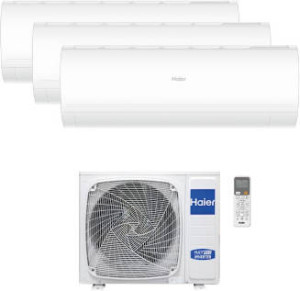 Ar Condicionado Multi-Split HAIER Tide Premium (9000+9000+12000 BTU - 18+18+24 m2 - Branco)