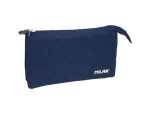 Milan Estojo 1918 5 Compartimentos Azul Marinho 22 X 12 X 4 Cm