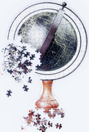 Kikkerland Puzzle Globo