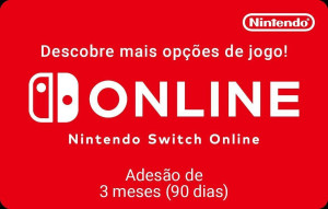 Cartão Nintendo Switch Online (Adesão 3 Meses - Formato Digital)