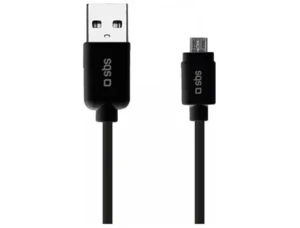 Cabo SBS LTHL200 (Outlet Caixa Aberta - USB - Micro-USB - 1m - Preto)