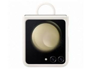 Capa SAMSUNG de Silicone com Anel para Galaxy Z Flip 5 (Outlet Caixa Aberta - Bege)