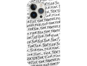 Capa JUST IN CASE Fuck iPhone 14 Pro Max (Branco)