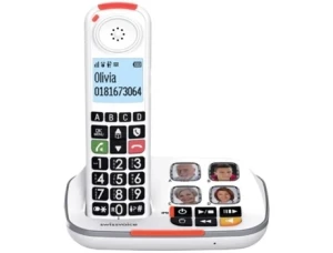 Telefone Fixo SWISSVOICE Xtra 2355 Branco (Outlet Caixa Aberta )