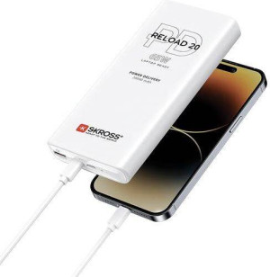 Powerbank SKROSS Reload 20 PD USB-C/USB-A 20000mAh (65W - Branco)