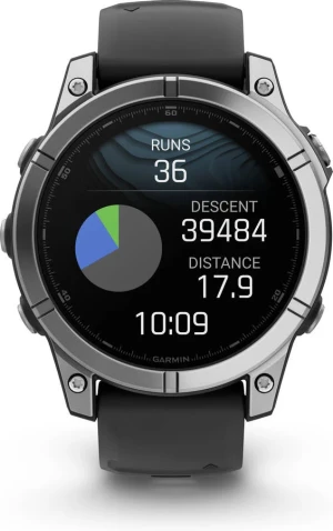 Relógio Desportivo GARMIN Fenix E (47 mm - Aço Inoxidável - Prateado)