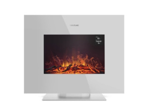 Cecotec Chaminé Elétrica Decorativa de Parede Readywarm 2700 Design Flames Branco 1000 2000 W