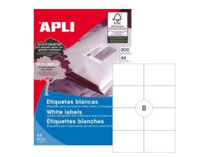 Apli Etiquetas 105X74 500 Folhas A4 4000Un