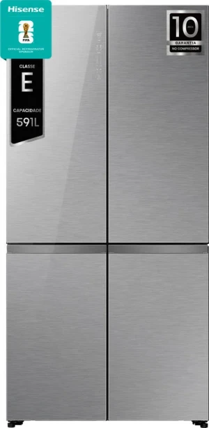 Frigorífico Americano HISENSE RQ5P605NSVE (No Frost - 190 cm - 591 L - Inox)