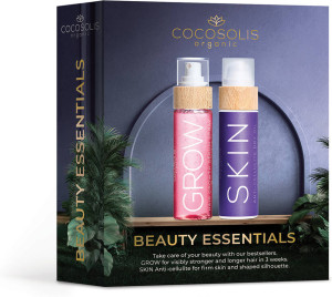 Coffret de Beleza COCOSOLIS Beauty Essentials GROW Hair Growth Serum + SKIN Anticellulite Dry Oil (100 + 110 ml)