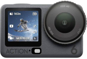 Action Cam DJI Osmo Action 6 Standard Combo (4k Ultra HD - 7168 x 5376 px  - Wi-Fi e Bluetooth)