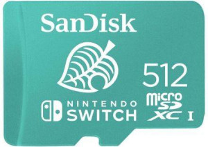 Cartão MicroSDXC SANDISK Nintendo Switch (512 GB - 100 MB/s - UHS-I)