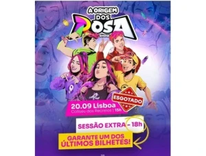Bilhete A ORIGEM DOS ROSA O SHOW LISBOA
